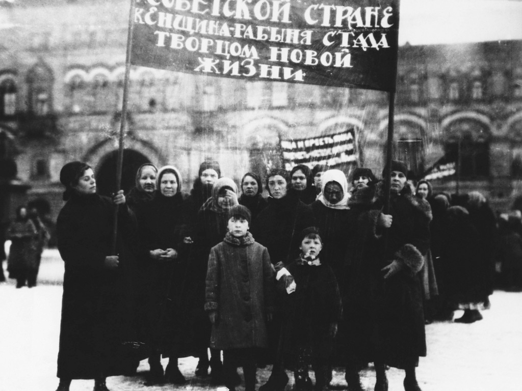 Russian Women Workers in Red Square
