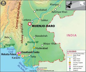 mohenjo-daro-location-map