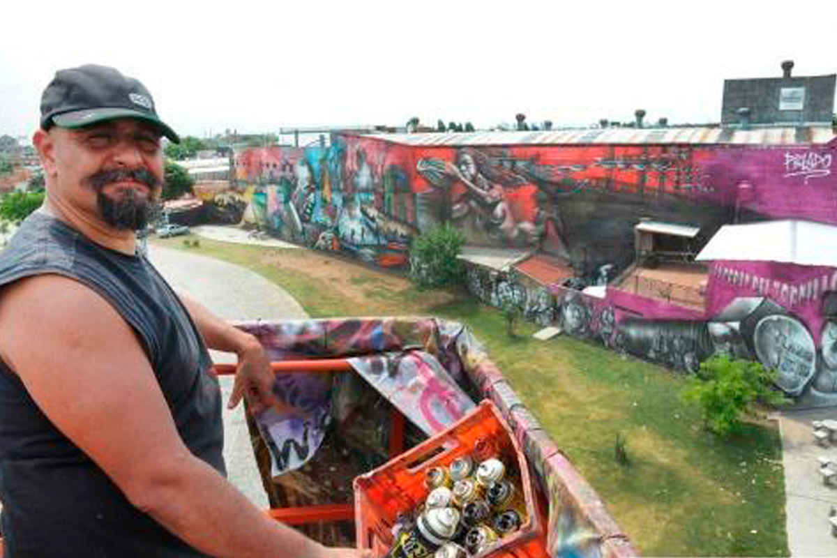 El mural más grande del mundo fue hecho por un argentino