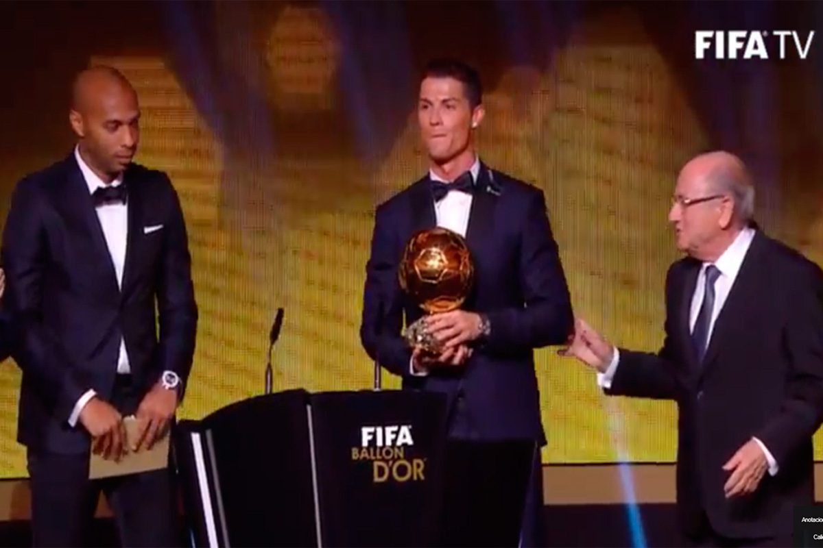 Cristiano Ronaldo Balón de Oro 2014 de la FIFA
