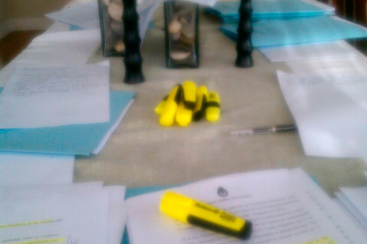 Difundieron última foto que sacó de su escritorio