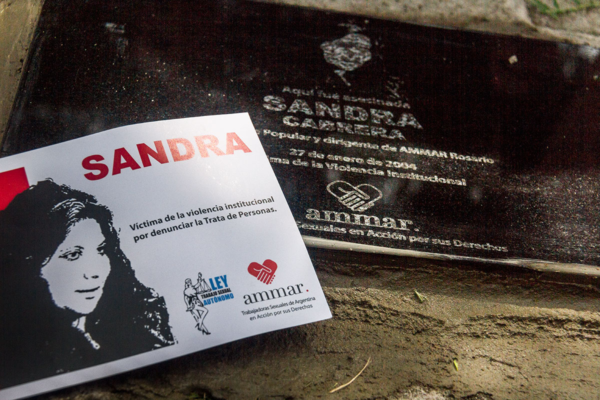 Homenaje a Sandra Cabrera, a once años de su asesinato