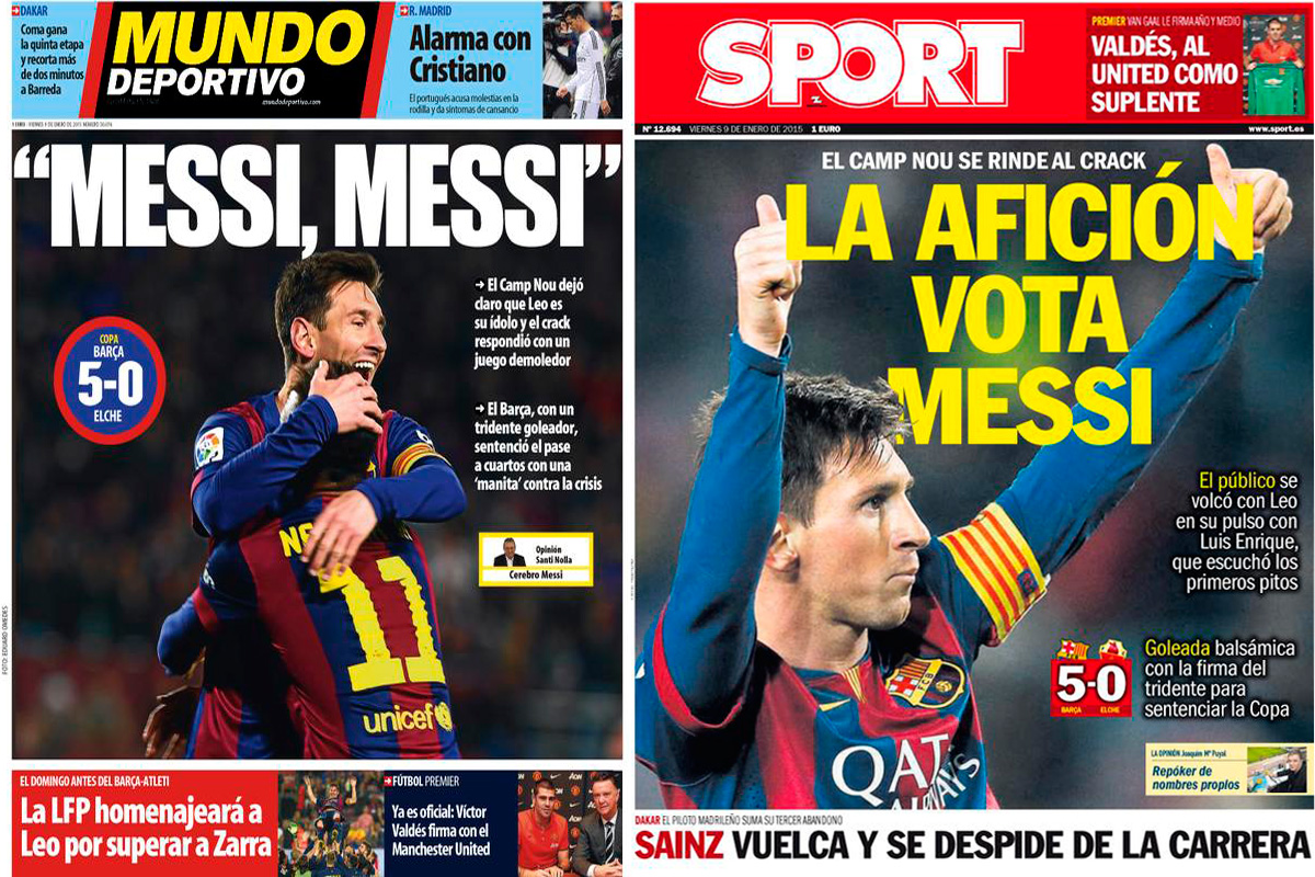 Los hinchas de Barcelona no dudan: el líder es Messi