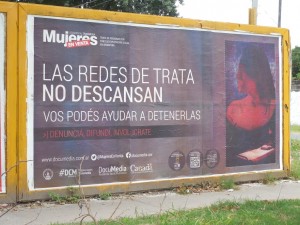 Carteles en la vía pública que forman parte de la campaña.