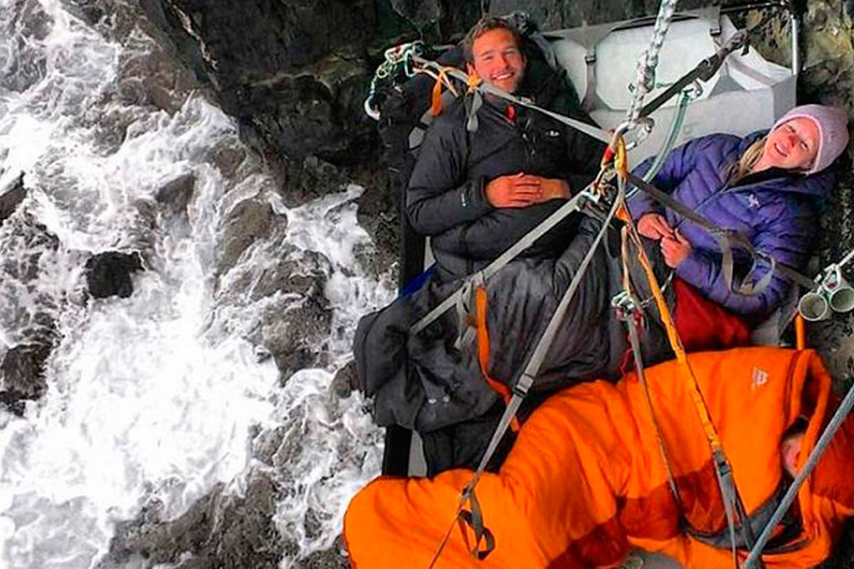 Una noche extrema a más de 60 metros de altura