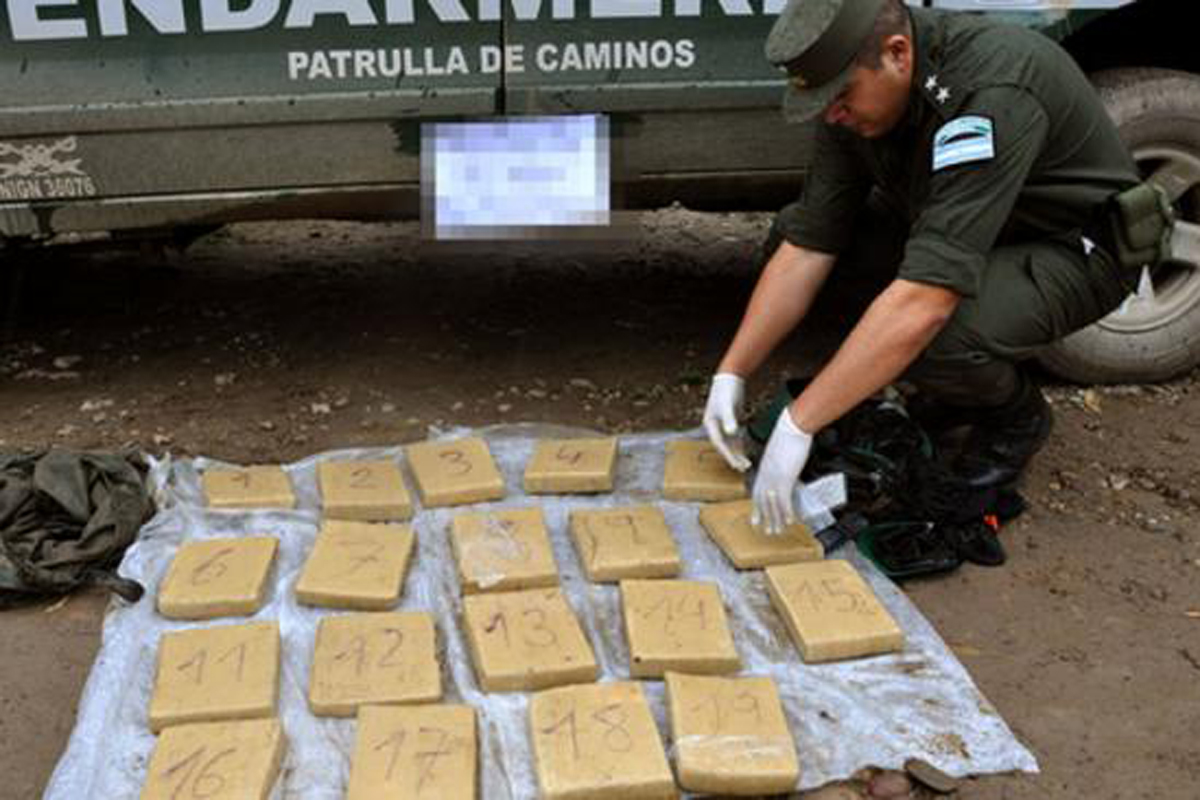 Incautaron 84 kilosde marihuana en San Justo