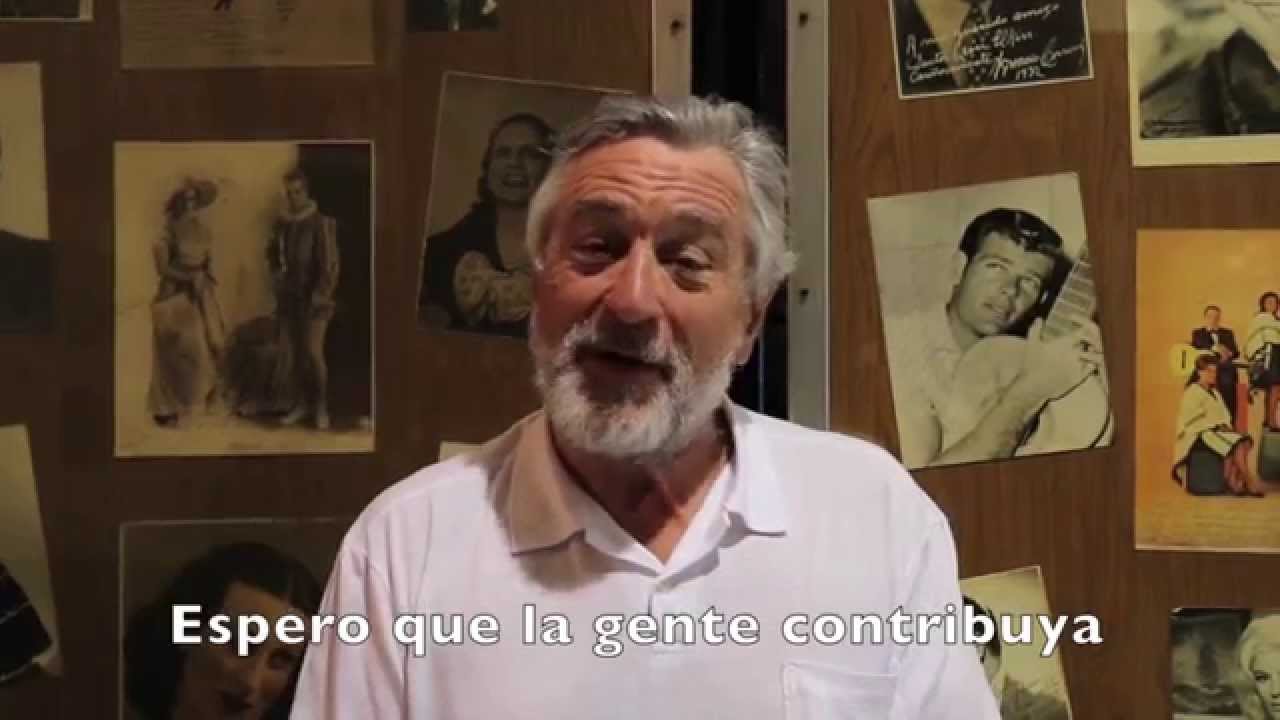 De Niro pidió colaboración para la Casa del Teatro