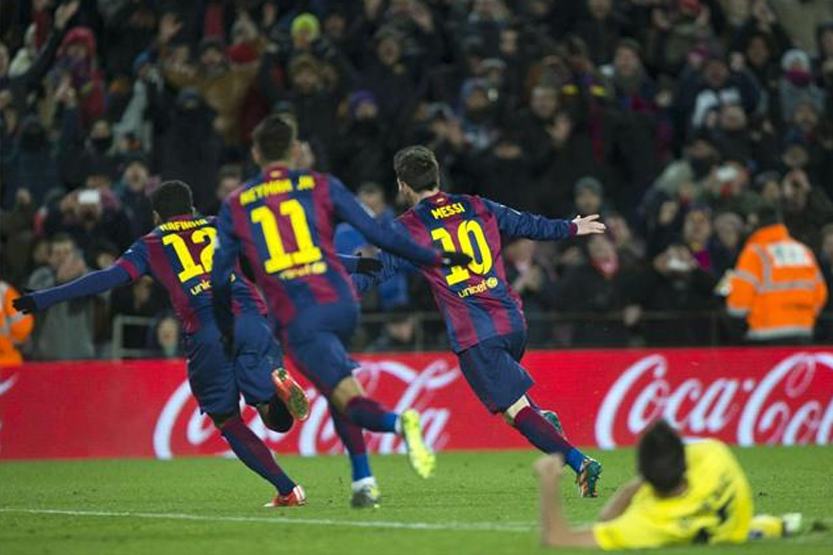 Barcelona le ganó la primera semifinal a Villarreal