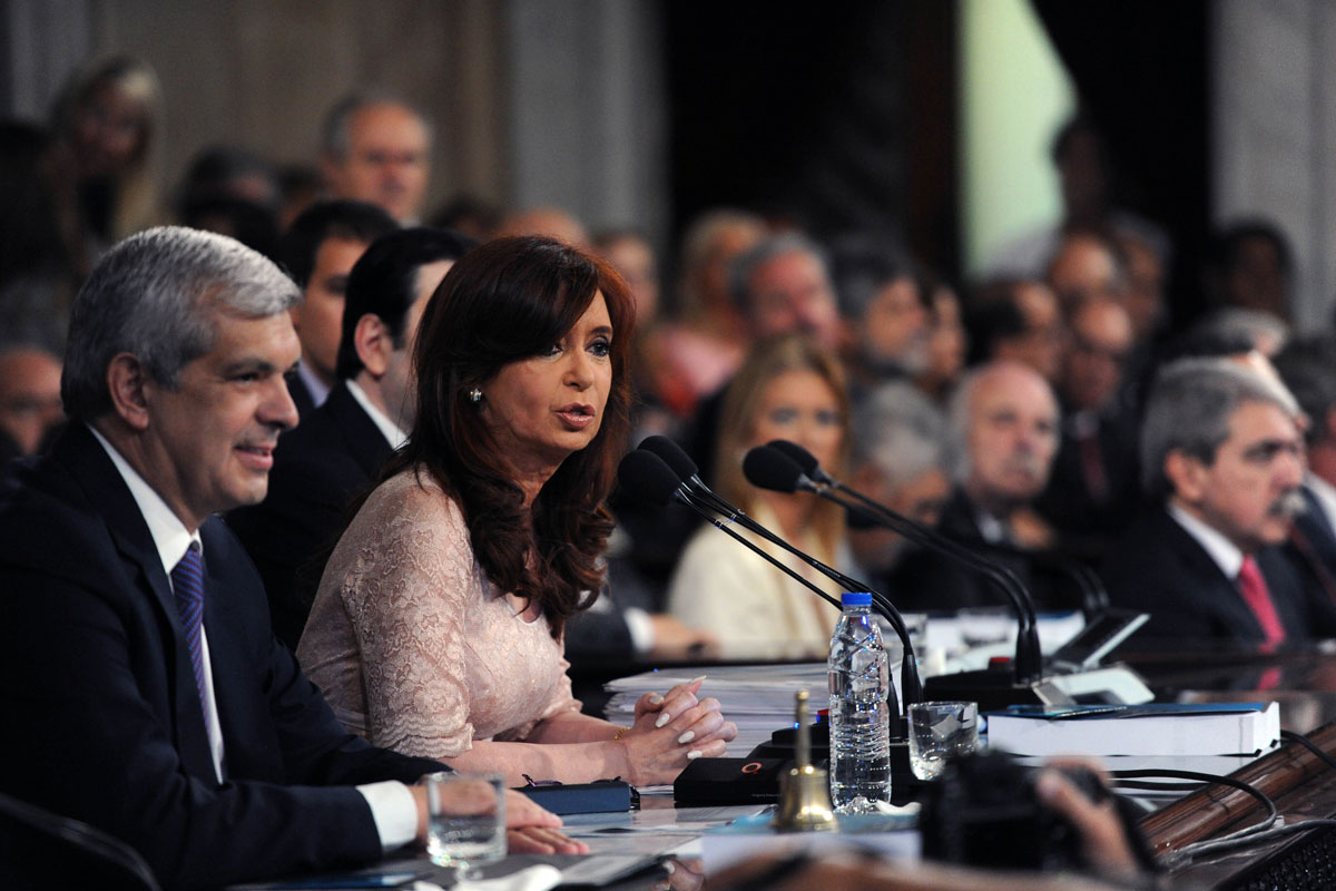 Cristina inaugura su último discurso en el Congreso