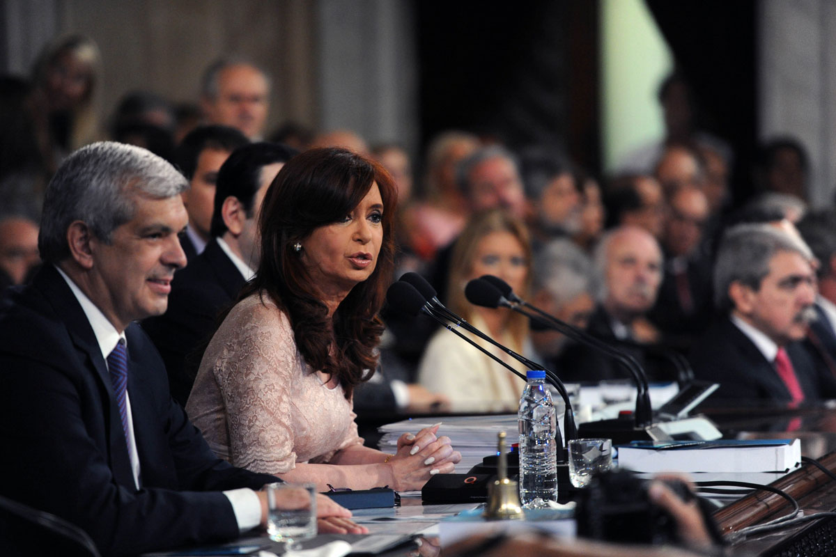 Cristina inaugura su último discurso en el Congreso