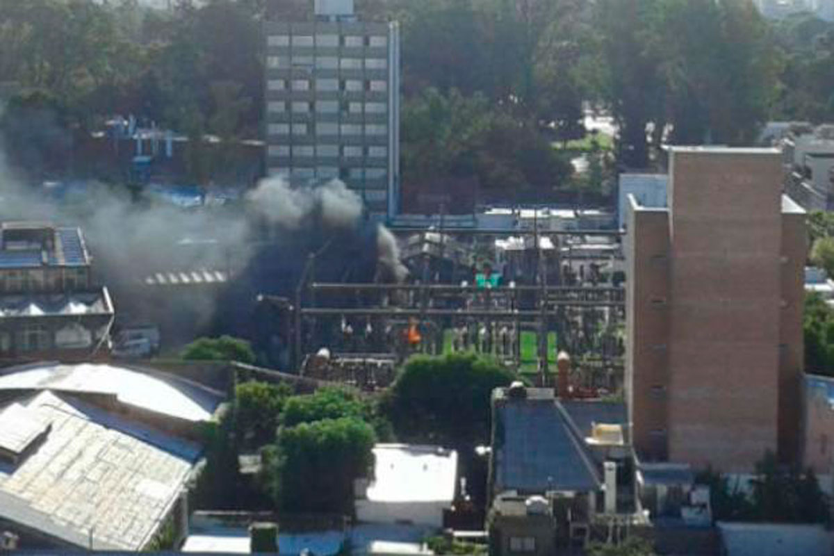 Otro corte de luz por incendio en estación transformadora