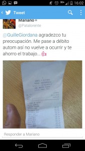 Twitter de Mariano Lorente.