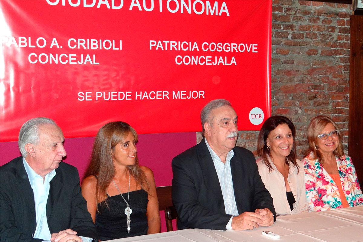 Cribioli lanzó la candidatura a concejal por la lista Ciudad Autónoma