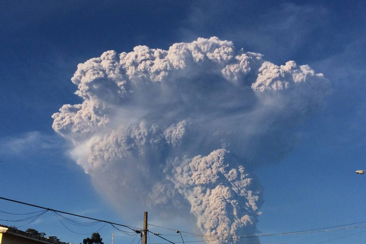 Calbuco: sigue afectando el sur de Chile y Argentina