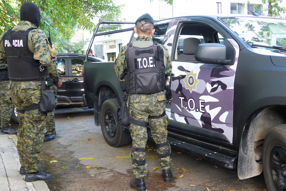 Zona sur: cinco detenidos tras megaoperativo policial