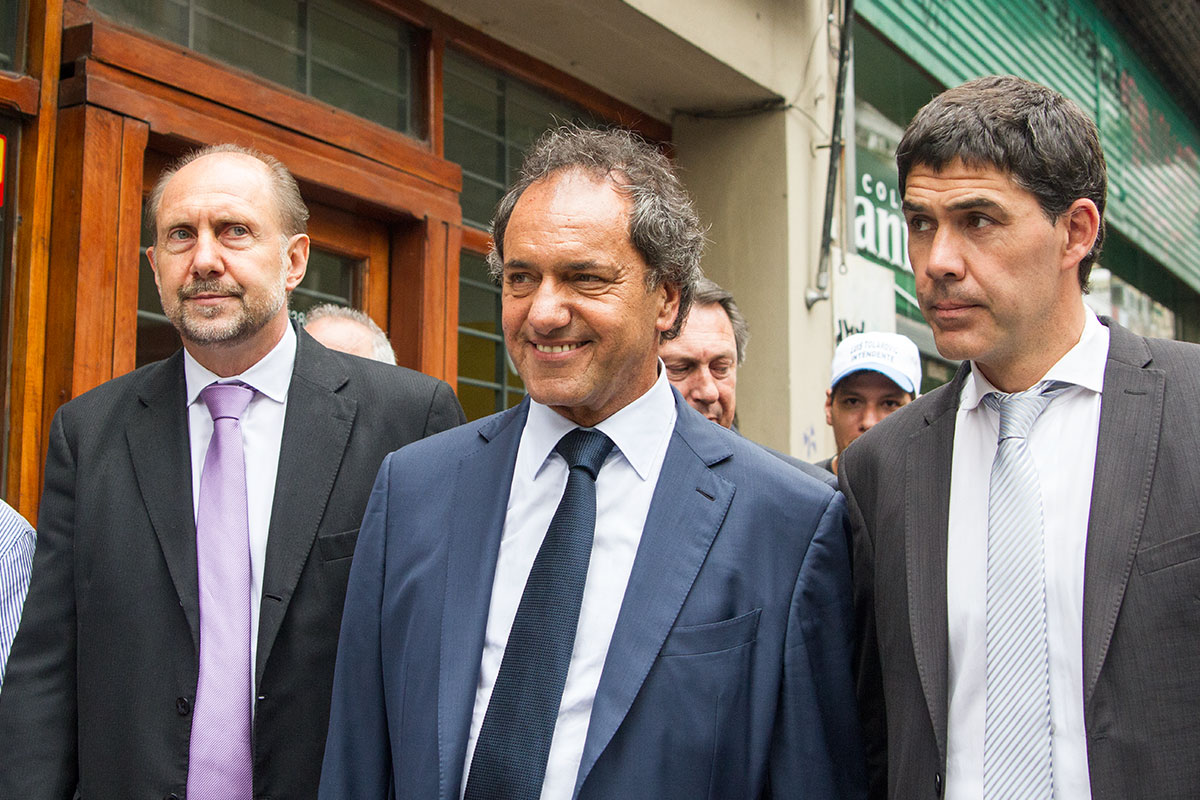 Scioli visitó Rosario en apoyo a la fórmula Perotti-Ramos