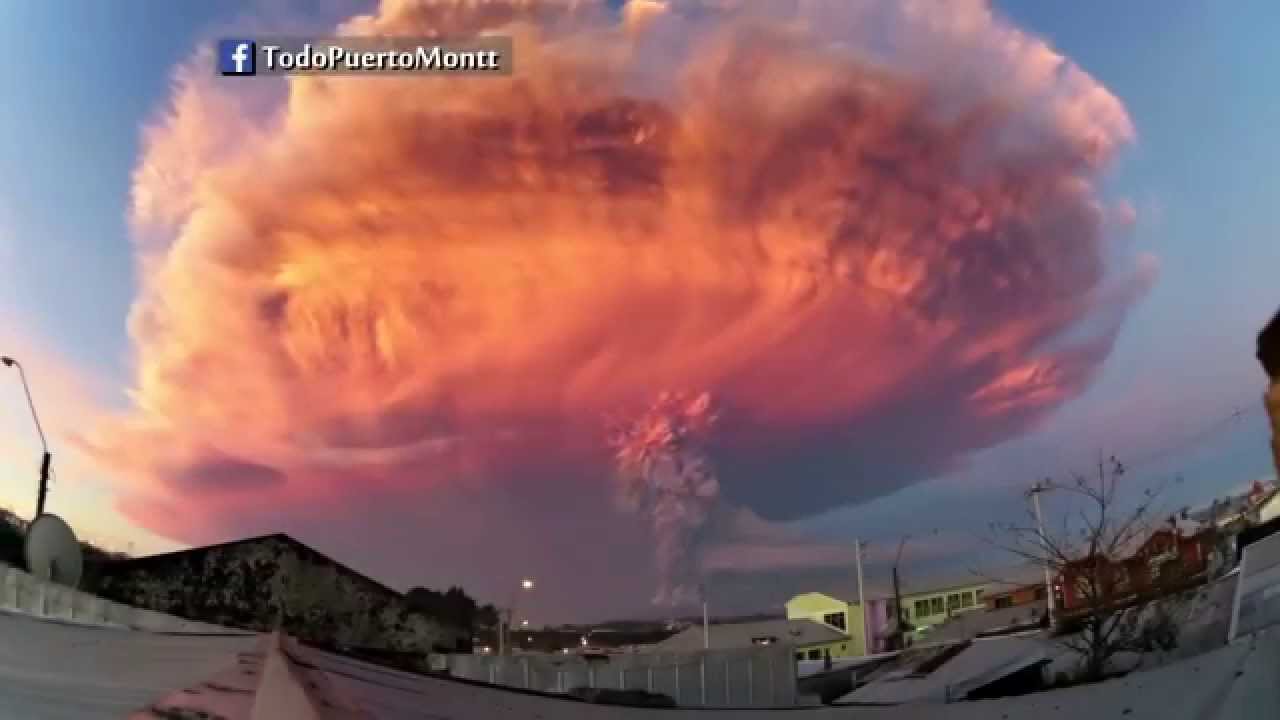 Impactante erupción del volcán Calbuco