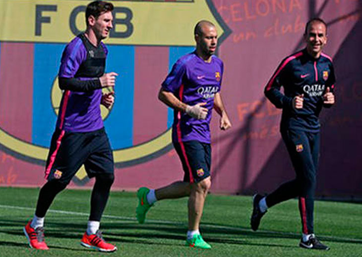 Messi llegó a Barcelona, entrenó y se perfila para jugar el domingo