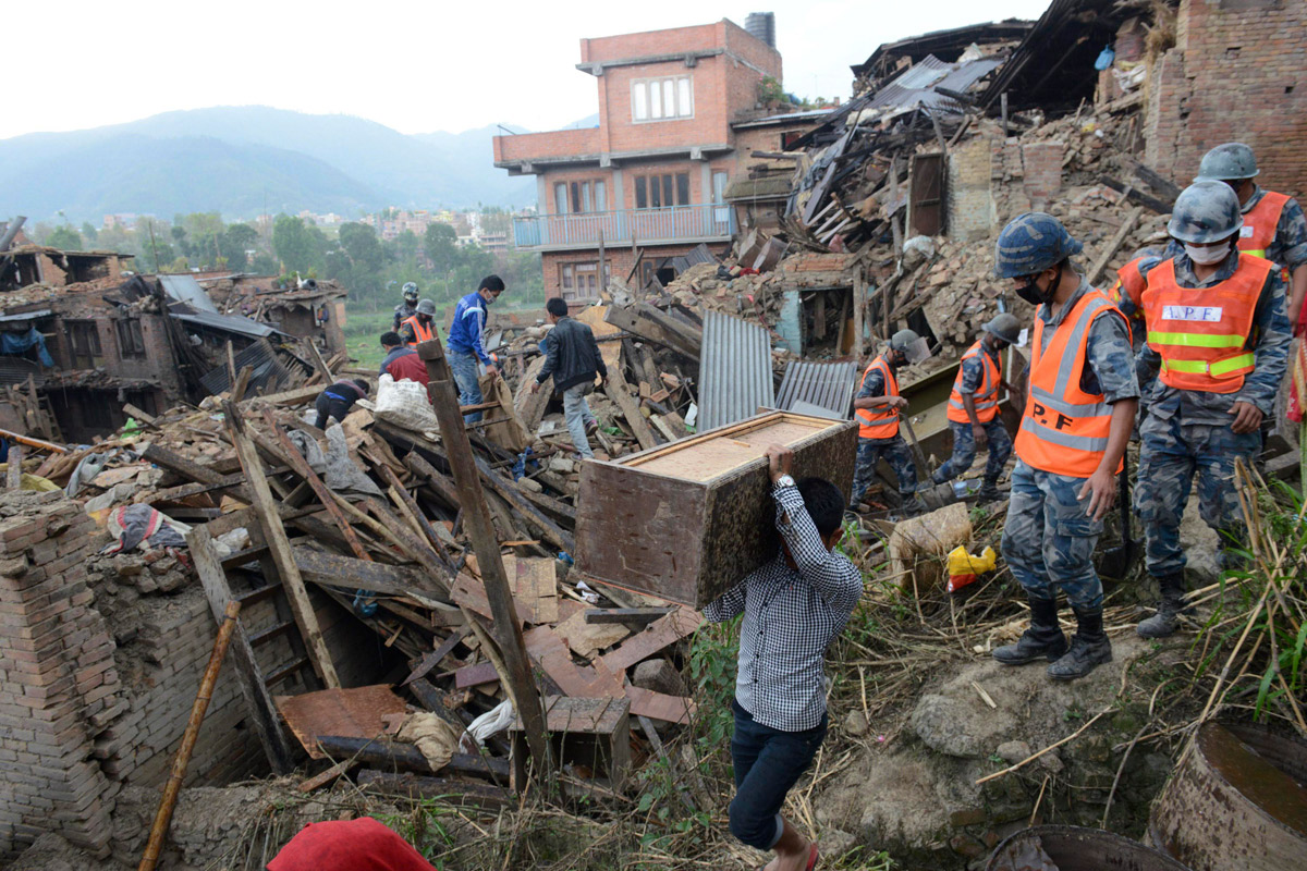 Más de 130.000 viviendas fueron destruidas en Nepal