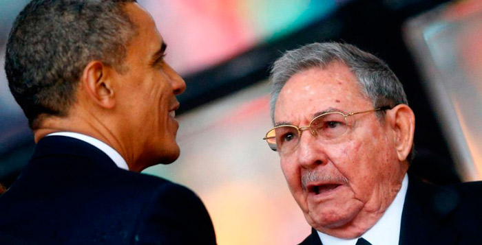 Primer acercamiento entre Obama y Castro en Panamá