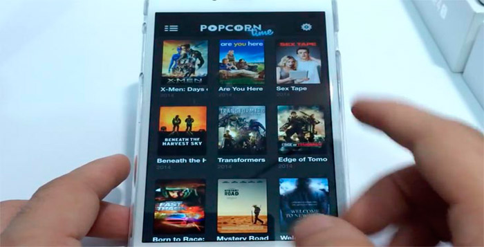 Popcorn Time disponible para iPhones y iPads.