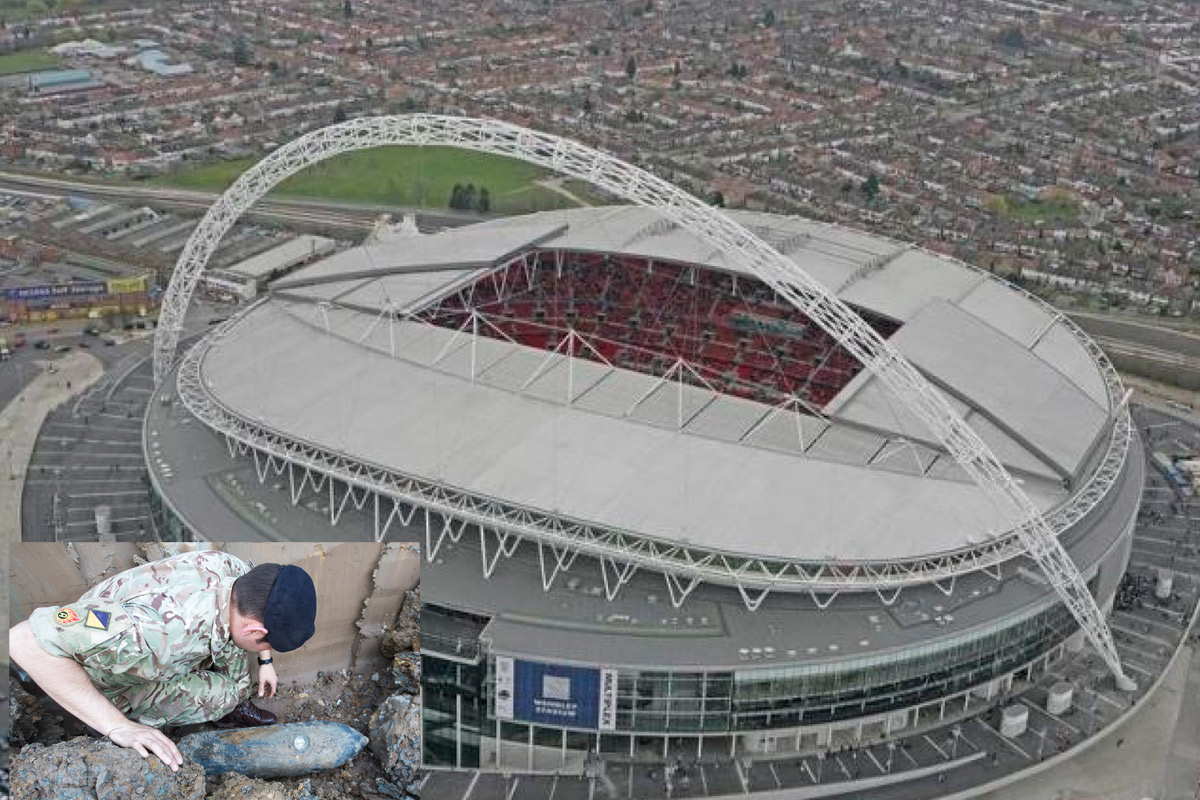 Hallan Bomba de la II Guerra cerca del estadio de Wembley