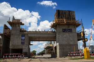 Primera etapa de las obras en Apeadero Sur. Foto: F. Vizzi
