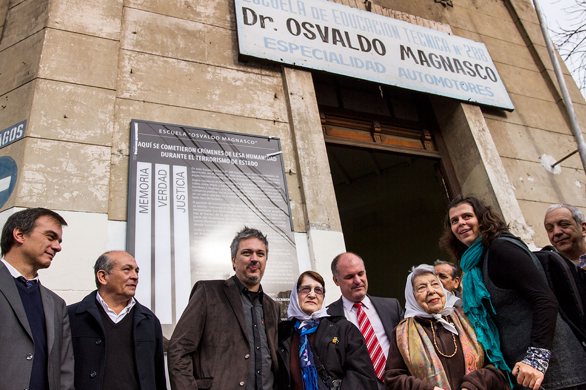 Escuela Magnasco, señalizada como Sitio de la Memoria