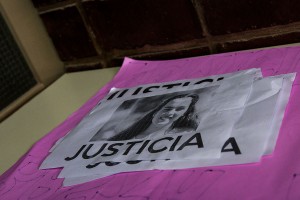 La imagen de Chiara y el pedido de justicia. Foto: F. Vizzi
