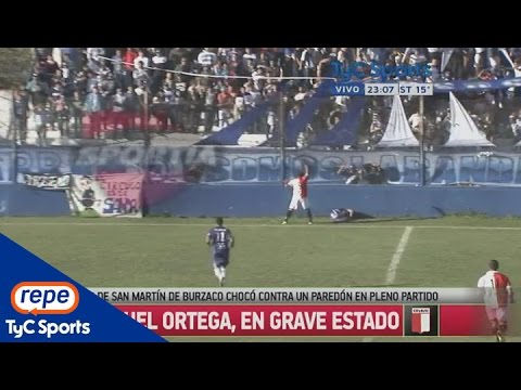 «Jugador en grave estado tras chocar su cabeza contra una pared»