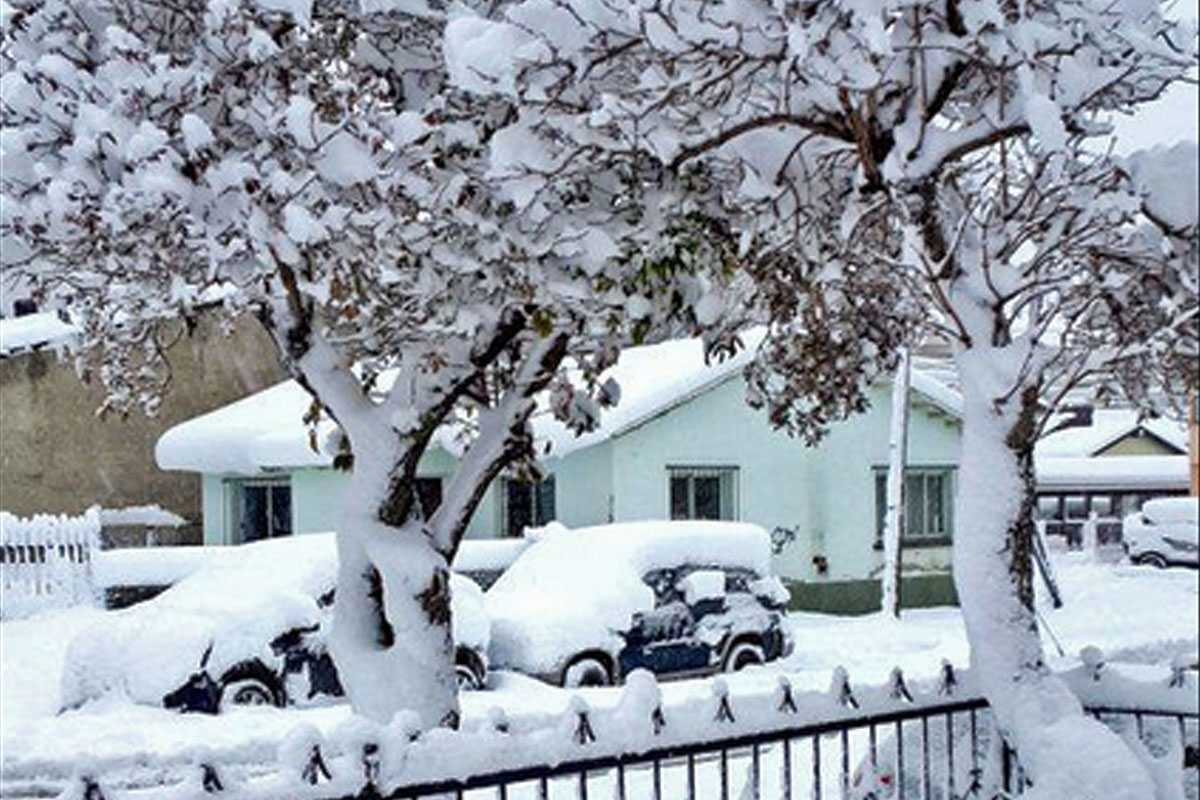 Se produjo la primera nevada de otoño en Ushuaia