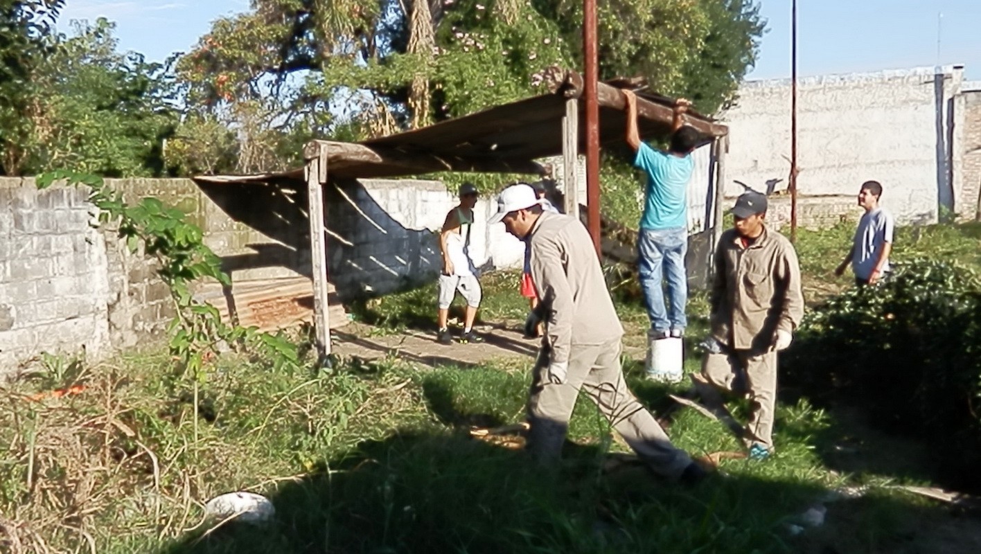 Realizaron operativo de limpieza en Villa Gobernador Gálvez