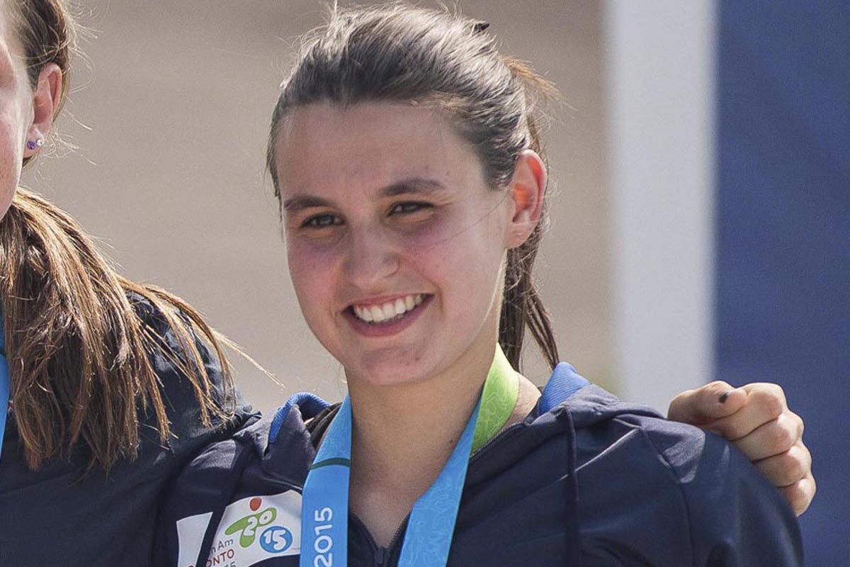 La ciclista Mariana Díaz obtuvo una medalla de bronce