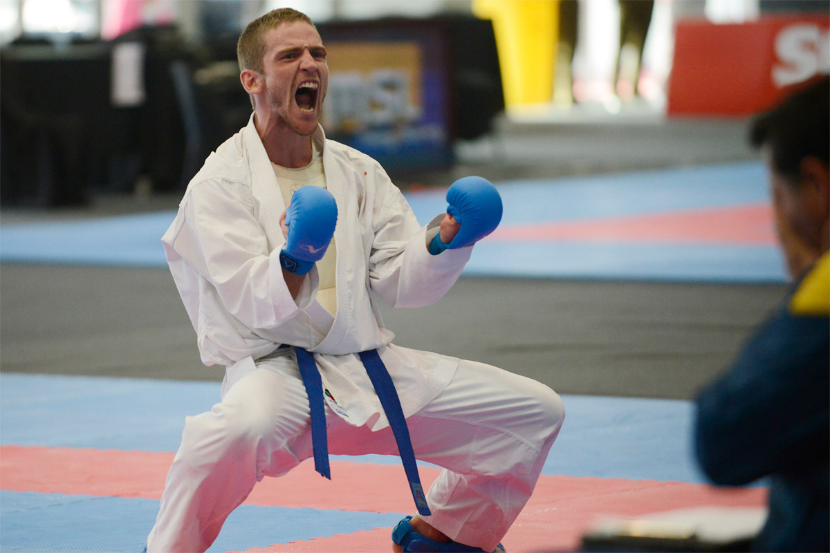 El Argentino Icasati se aseguró hoy una medalla en Karate