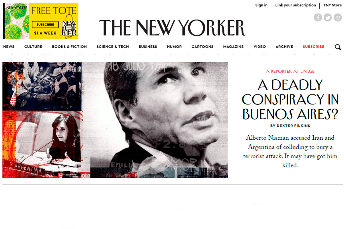 The New Yorker: ¿conspiración mortal en Buenos Aires?