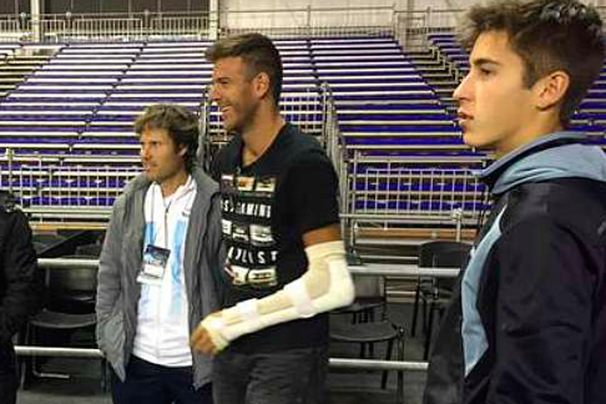Copa Davis: Del Potro estuvo en el entrenamiento de Serbia