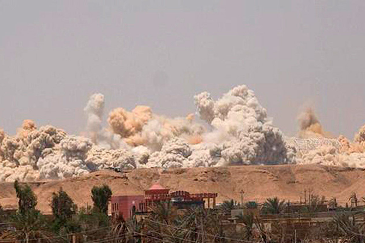 El Estado Islámico explotó el estadio olímpico de Ramadi