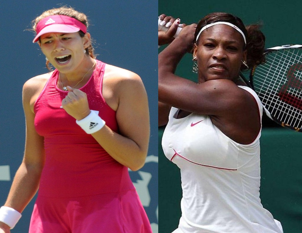 Muguruza y Williams en la final de Wimbledon
