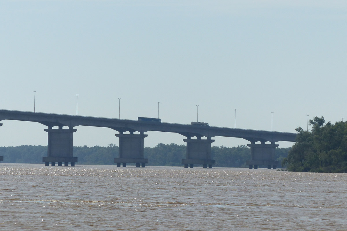 Tránsito normal en la unión vial Rosario-Victoria