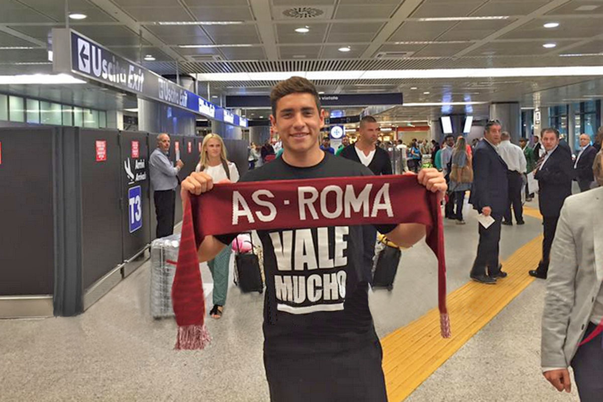 Ezequiel Ponce fue presentado en la Roma de Italia