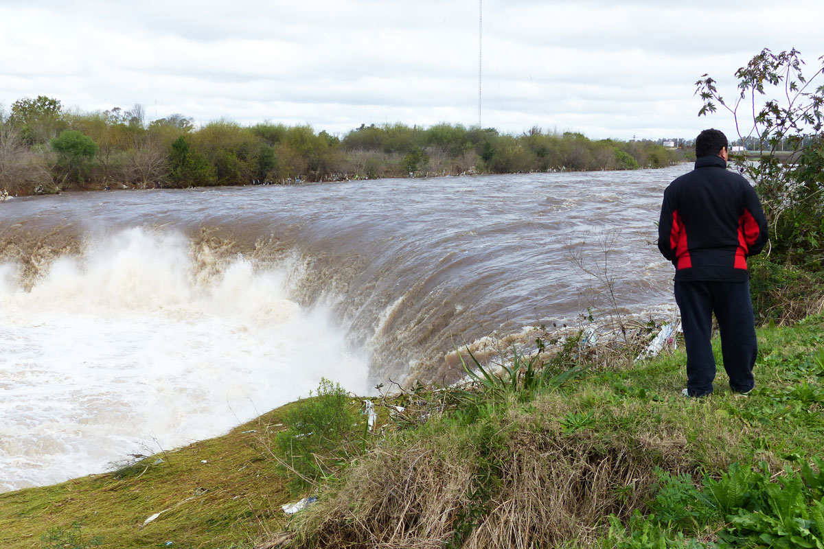 La cascada del Saladillo se corrió entre 80 y 100 metros