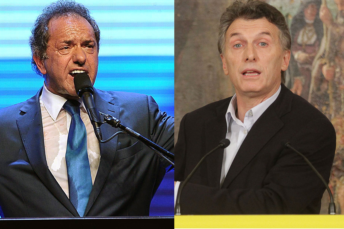 Con distintos estilos, cerraron sus campañas Scioli y Macri