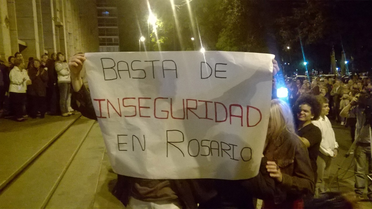 Marcha en apoyo a la familia Procopio frente a Tribunales