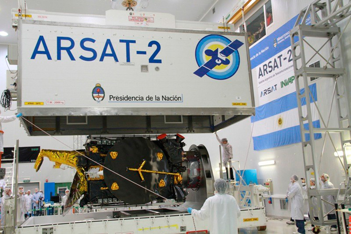 Cuenta regresiva para el lanzamiento del Arsat-2