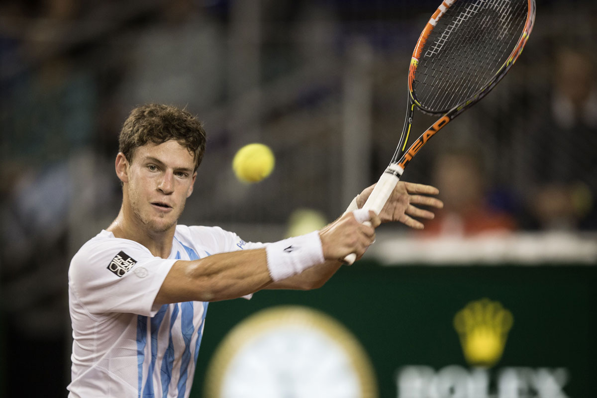 Schwartzman ya reemplaza a Mayer en la semi de la Davis