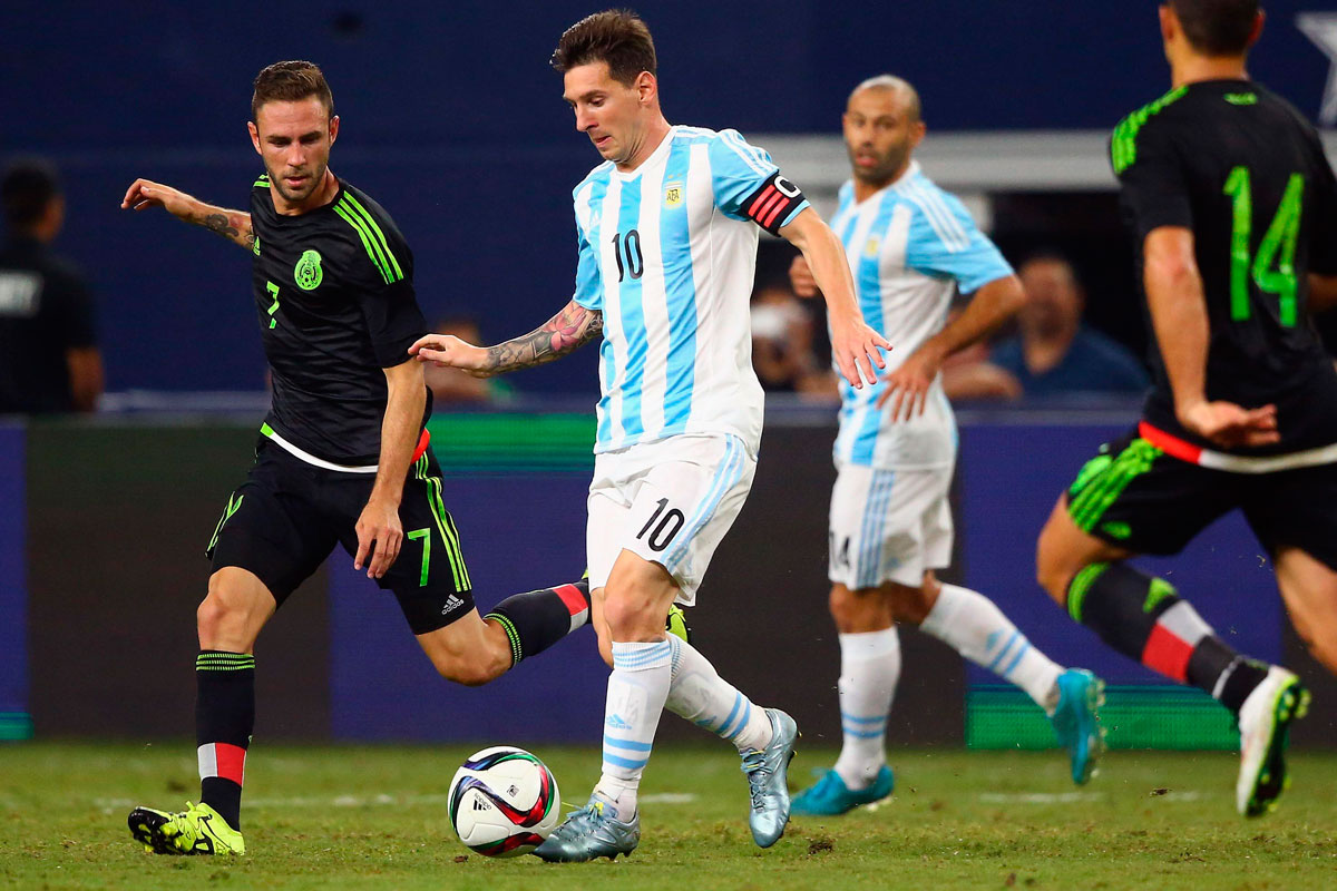 Argentina reaccionó a tiempo y logró empatar con México