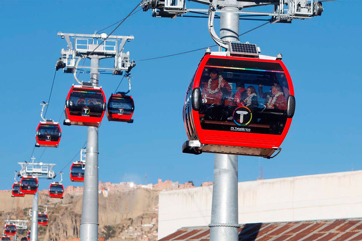 Teleférico de Bolivia transportó 30 millones de pasajeros