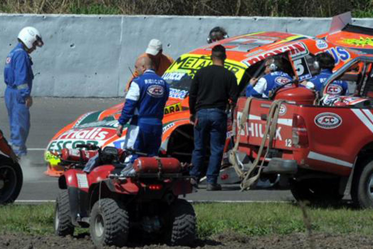 Grave accidente de Castellano, en los ensayos del TC