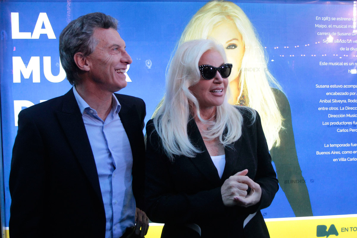 Macri recibió el respaldo de Susana Giménez