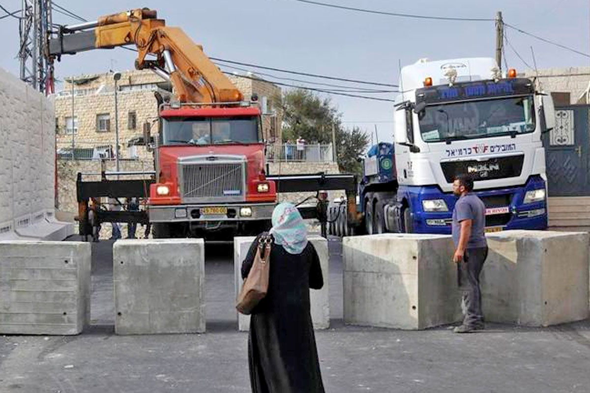 Israel separa a palestinos en Jerusalén levantando un muro
